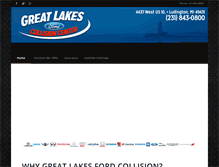 Tablet Screenshot of greatlakesfordcollision.com